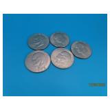 (5) asst loose Eisenhower $1 Coins