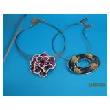 (2) CHIICO"S "Addictions" Straded Enamel Necklaces