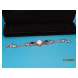Sterling MOP & Smok Quartz 7"/7.5" Bracelet 30g