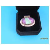 JAY KING Sterling Mosaic Charoite 1.25" Pendant 8g