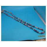 MultiStone 30" Beaded Polished Sterling Necklace