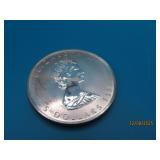 1989 1oz Silver Ingot ($5 Canadian) Coin