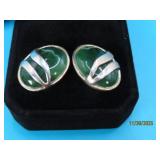 DesertRiver Trading Sterling Earrings Green 8g