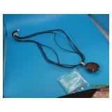 JAY KING Sterling Rope Necklace GEODE Pendant