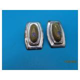 JAY KING YellowPurple Stone Sterling earrings 13g