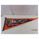 vtg autographed TERRELL DAVIS Broncos Pennant