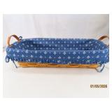 LONGABERGER 16"x7" Lined Serving Basket