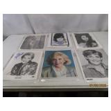 (6) autograhed Female Movie/TV Star 8x10 Pics