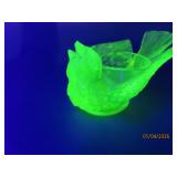 Antique Urainum Glowing 3" BIRD fullbody Candlehld