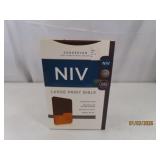 New Zondervan LargePrint Bible NIV Choc/Amber