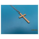 1/20 GoldFilled GF 1" CROSS 13" Necklace Girls 2g