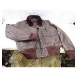 Military vintage FOSTER Flight Jacket G-1 Coat s46