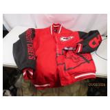 vtg New KC CHIEFS jhApparel MensXL ButtonUp Coat