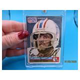 autographed EARL CAMPBELL Football Oilers Card