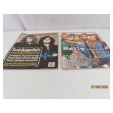 (2) autographed Rolling Stones Mags Zepplin~Belly