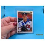 autographed JOHN SMOLTZ Braves Baseball Card