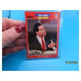 autographed CHRIS BERMAN espn Sports Card