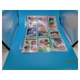 (9) early 70s/80s autographed Football Cards Gain~