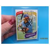 autographed BUDDY BELL Baseball Card