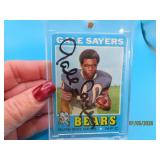autographed GALE SAYERS 1971 Football Card