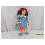 rare 16" LENCI Genuine Felt DOLL Toy w/ Tag #d EXC