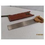 vintage E.C. ATKINS 16" Tree Saw & sleeve #24