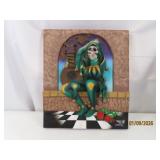 STANLEY MOUSE Skull Joker 12x14 Sculpture AS IS