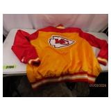 vtg MensXL KC CHIEFS Ylw/Red STARTER ButtonUp Coat