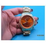 Mens US POLO GoldToned 1.75" Watch EXC