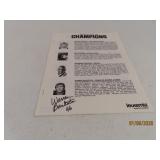 Multi Autographed Catalog Breakast Champs MANNING