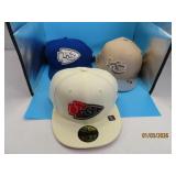 (3) New KC CHIEFS sz8 Hats NEW ERA $100+