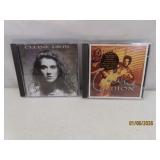 (2) autographed CELINE DION UnisonMy Love Music CD