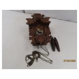 vtg German 9" wooden Cuckoo Clock *unknown*