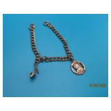 Sterling Silver 7" Charm Bracelet Shoe~Religious8g