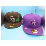 (2) CO ROCKIES sz8 NewEra Hats "24" "Innag" $80+