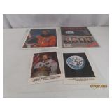 (4) asst Autographed Astronaut Pictures etc