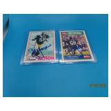 (2) autographed JACK LAMBERT Steelers FB Cards