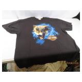 vtg HARLEY Camarillo CA Wolf Themed XL T-Shirt