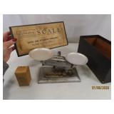 vintage PELOUZE Lab 10" Scale w/ Original Box