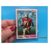 autographed DWIGHT CLARK 49ers Football Card