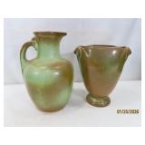 (2) FRANKOMA 7" Pottery Vases