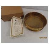 8" Brass Test Sieve Strainer w/ Certificate