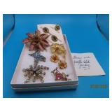 (6+pcs) vintage Costume Bling Jewelry Pins etc