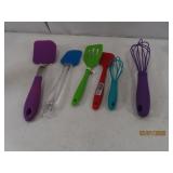 (6) New SiliconeType smaller Kitchen Utensils