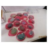 LOT new Jewlery Making Beading Stones in jars