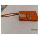 New Orange FOSSIL brand 6" Wrist Carry Handbag