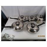 10pcs HOMEMAKERS GUILD Pro Stainless Kitchen Pots