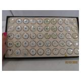 (50) Vials Blue Topaz Like Gemstones