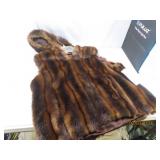 New womensLG Lauren Hooded FurLike Vest Coat $350