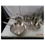 8pcs T-FAL Pro Induction Cookware Pots & Pans EXC